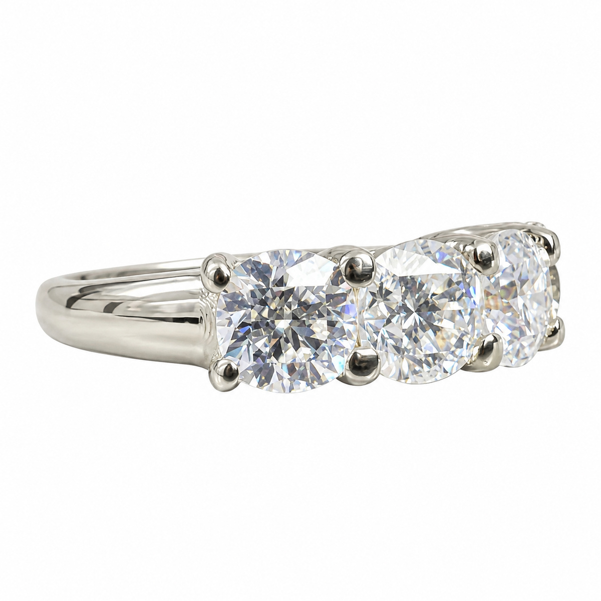 Cushion Cut 5 Stone Moissanite Wedding Band White Gold Moissanite Stacking Anniversary Band for Women Unique Promised Bridal Bands #7430