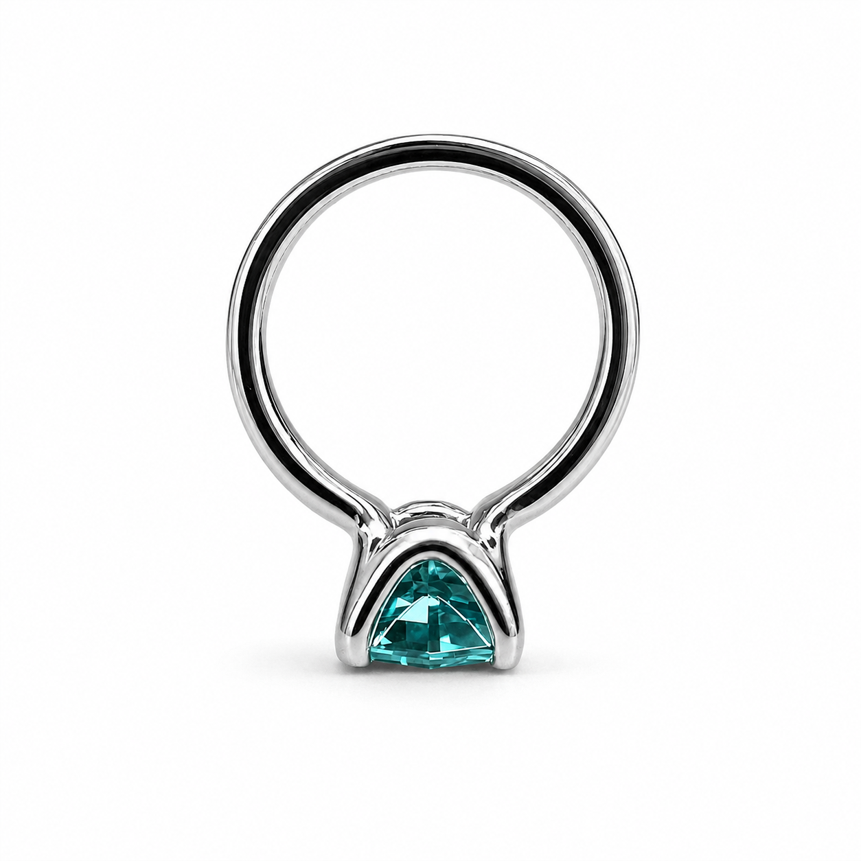 Paraiba Tourmaline Neon Blue Web Cut Engagement Ring 14K White Gold Unique Paraiba Web Cut Tourmaline Promise Wedding Anniversary Ring #7327