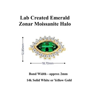 Evil Eye Ring Yellow Gold Marquis Cut Evil Eye Ring Women Unique Emerald East West Marquis Ring #7351
