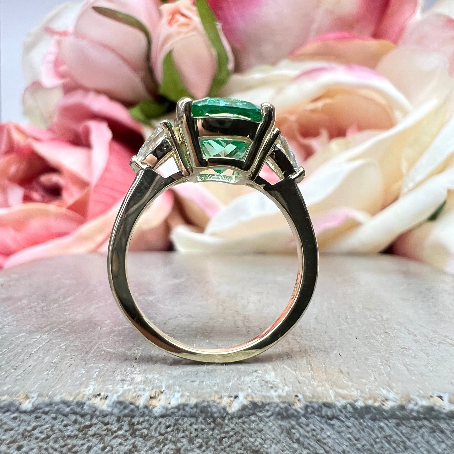 Elongated Cushion Cut 11x9 Paraiba Tourmaline Women's Ring, Engagement Ring For Her Solitaire Ring, Gift For Wife, Anniversary Ring #7455