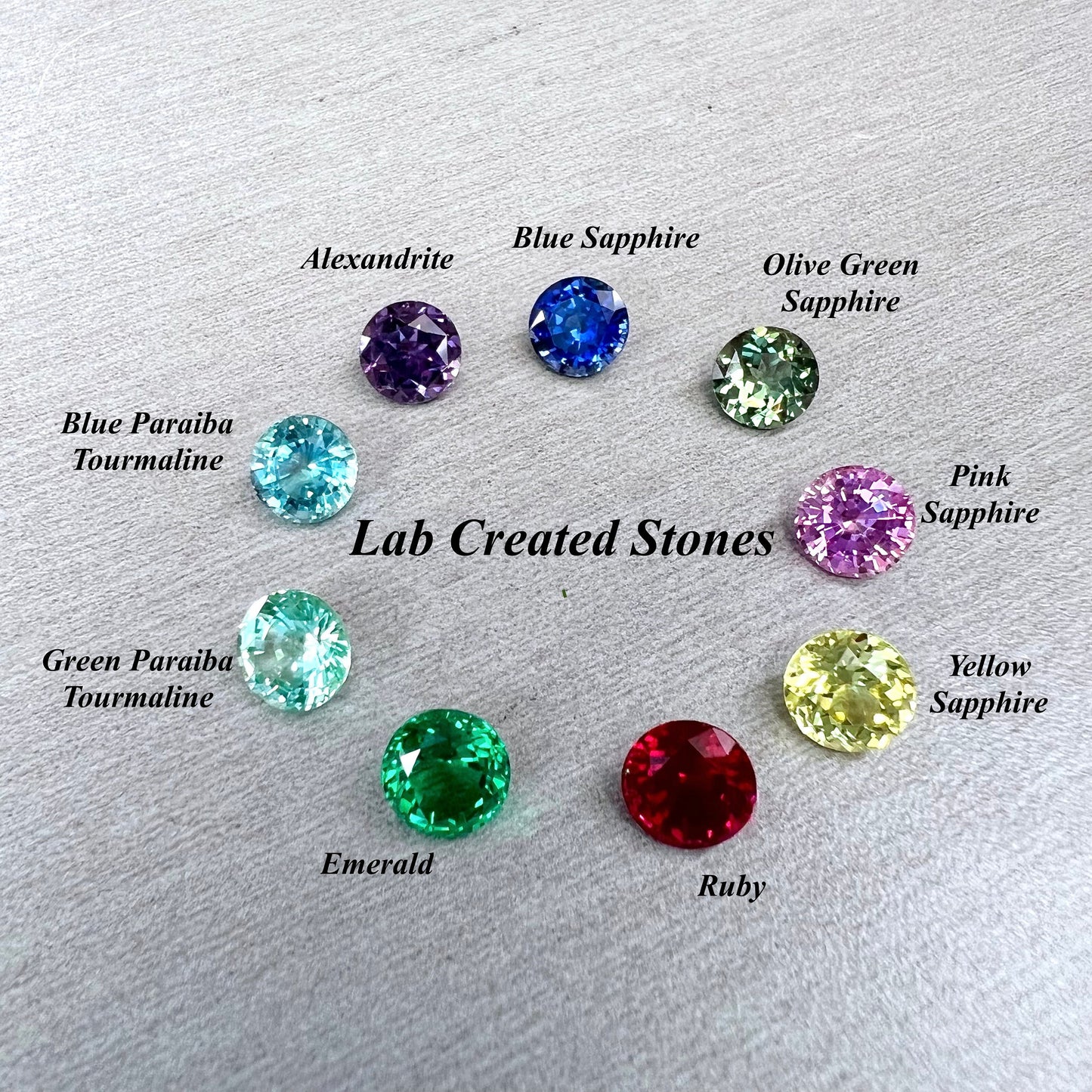 Green Round Stud Earrings, Green Paraiba Extra Facets Earrings, 14K White Gold Studs #6715