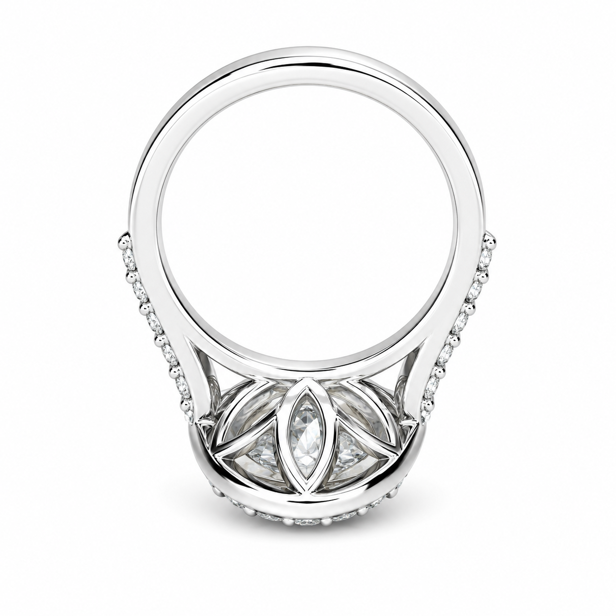 Oval shaped moissanite engagement ring white gold double halo moissanite fiancé ring Unique vintage wedding anniversary promise ring #7647