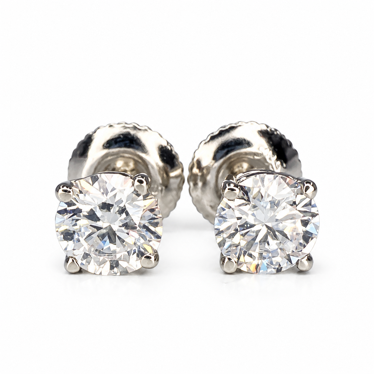 Moissanite Stud Earrings, Wedding Earrings, Screw Back, Push Back Earring, Earrings for Women & Men Earrings for Gift moissanite earrings