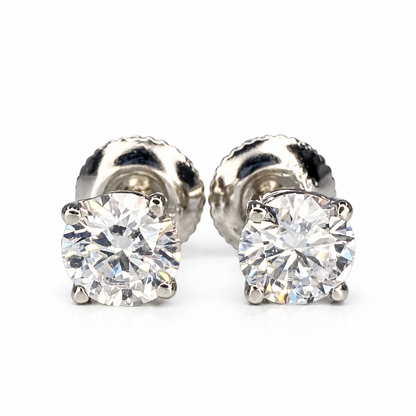 Moissanite Stud Earrings, Wedding Earrings, Screw Back, Push Back Earring, Earrings for Women & Men Earrings for Gift moissanite earrings