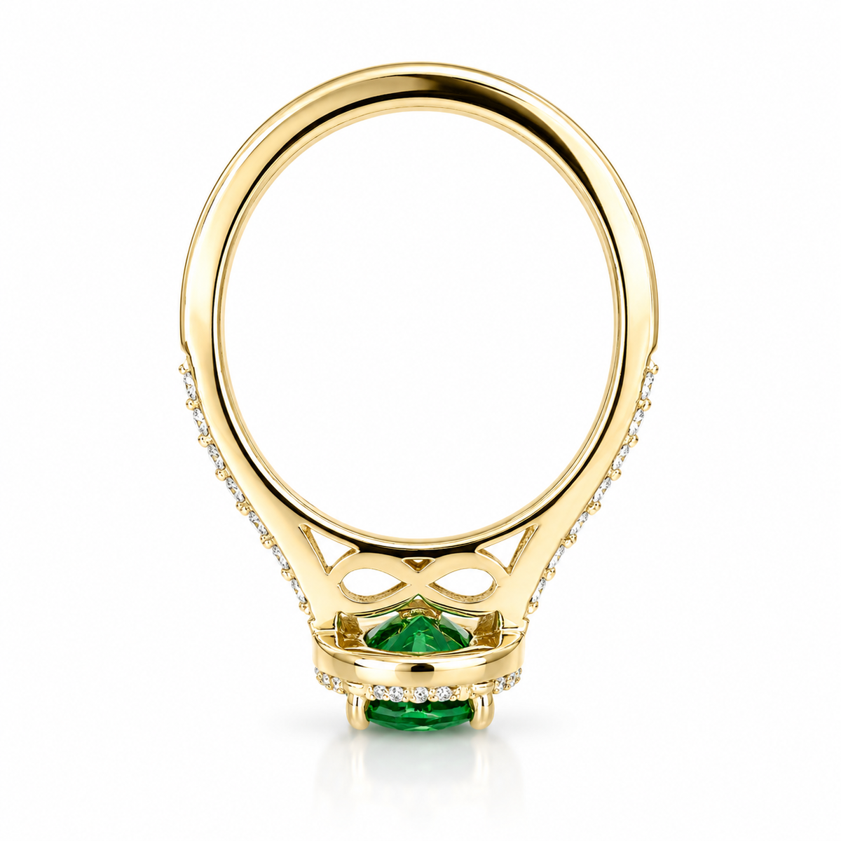 Oval green emerald engagement ring 14k solid gold, Moissanite oval halo engagement ring, Unique wedding anniversary promise ring women #8020