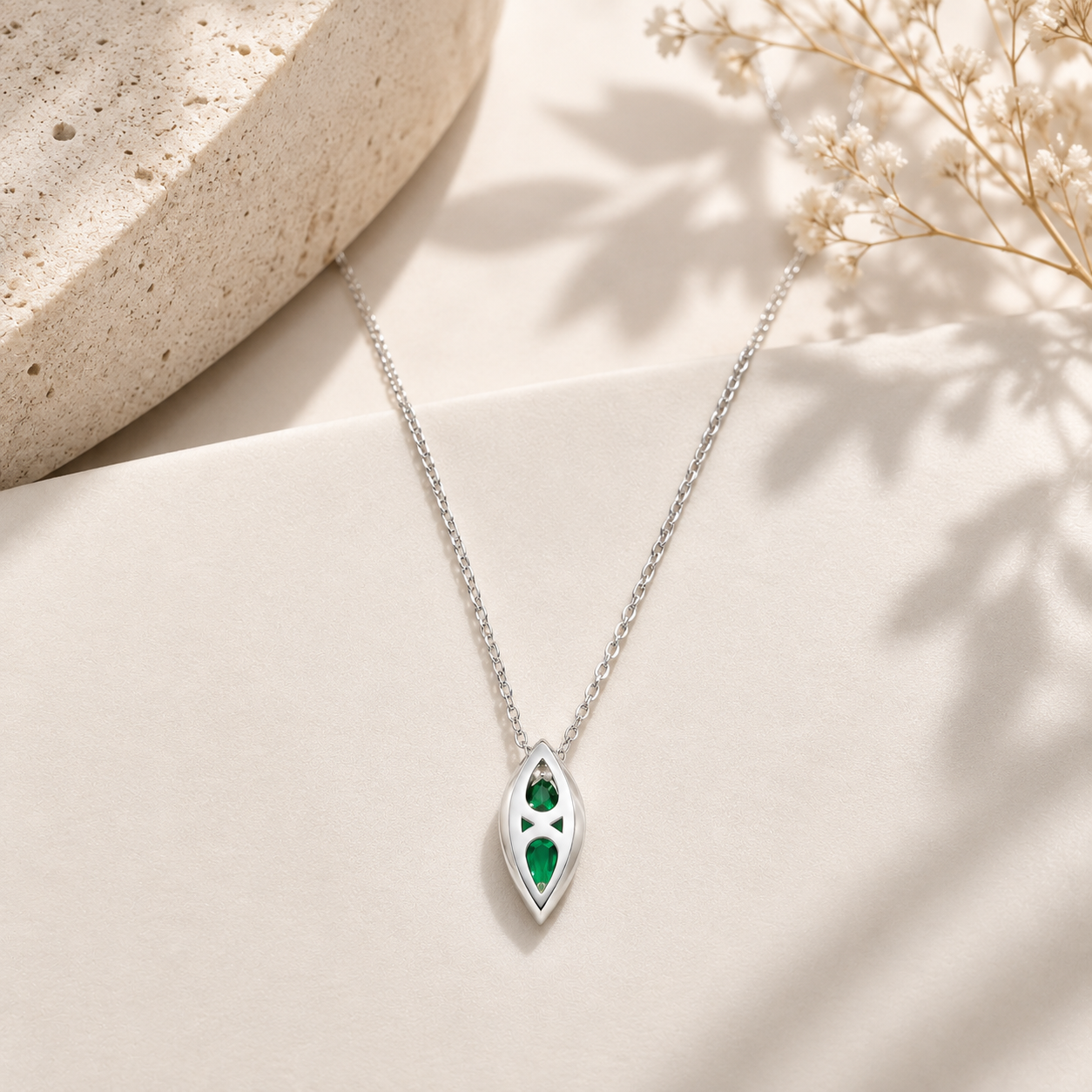 1.00 CTW Blue Sapphire Pear Shape Bezel Set Pendant Necklace 14K Solid Gold Dainty Layering Necklace Birthstone Jewerly #8830