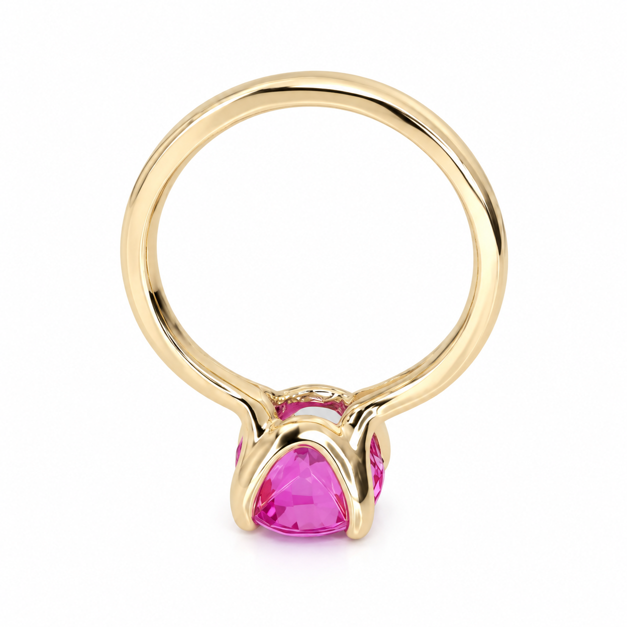 Pink Sapphire Solitaire Ring, Ladies Sapphire Engagement Ring, 14k White Gold Ring, Oval Sapphire Anniversary Ring, Birthstone Ring, #6448