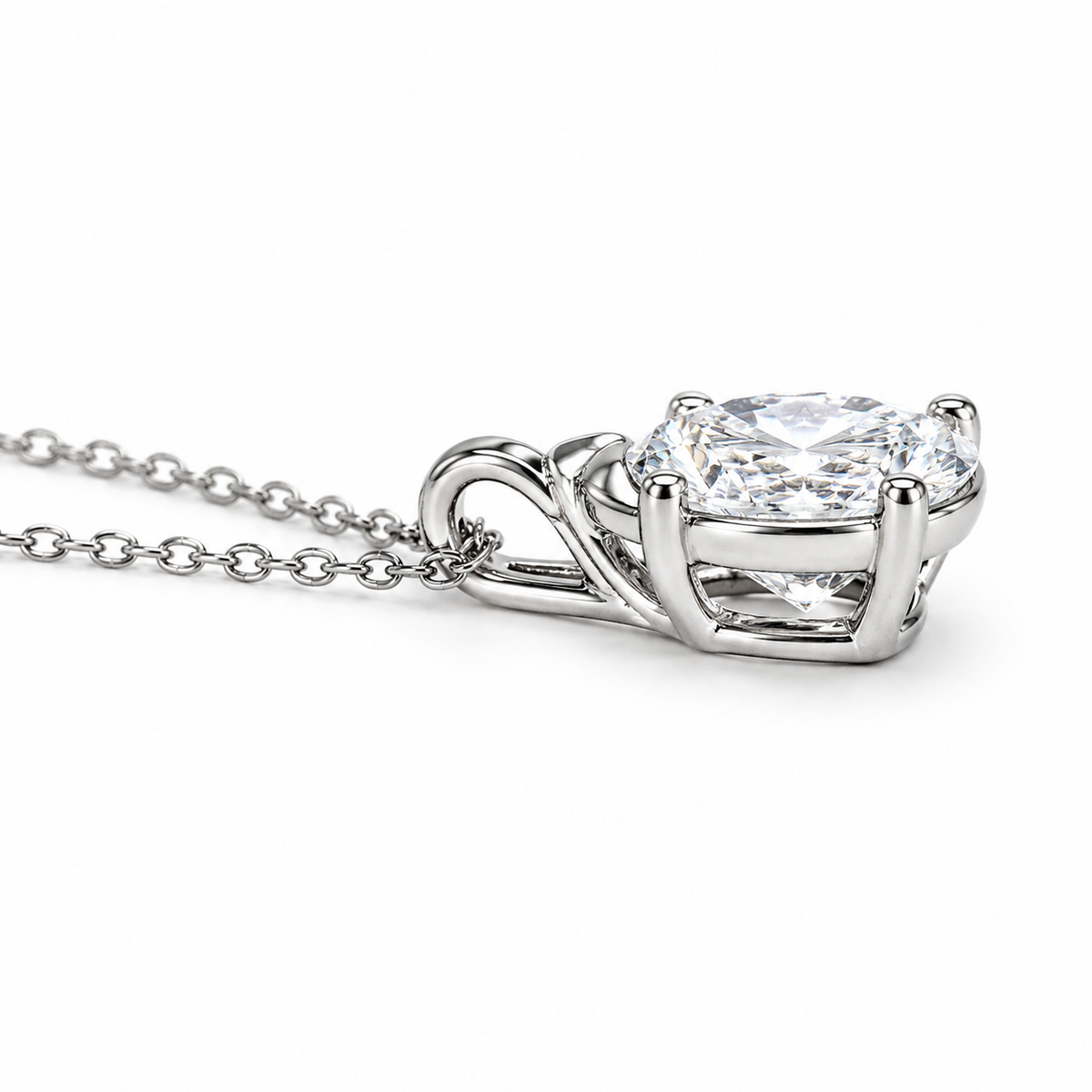 Moissanite Pear Shape Pendant 14k Gold Ladies Necklace, Solitaire Teardrop Shape Pendant Simulated Diamond, Layering Necklace For Her  #7070