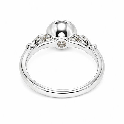 Round Cut Moissanite Engagement Rings 14K Solid Gold For Women, #7171 Bezel Set Vintage Unique Moissanite Ring, Wedding Diamond Bridal Ring