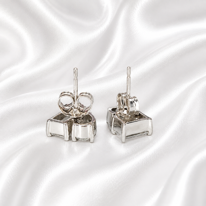 14k Gold Diamond Earrings – Toi Et Moi Pear & Emerald Shape Studs 2 CTW