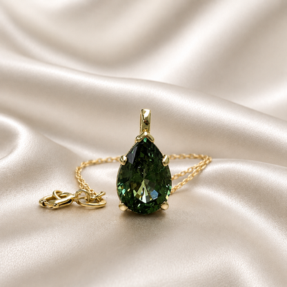 2.00 CTW Pear Shape Natural Swiss Blue Topaz Pendant Necklace , December Birthstone Pear Pendant 14K Solid Gold , Layering Necklace , #8808