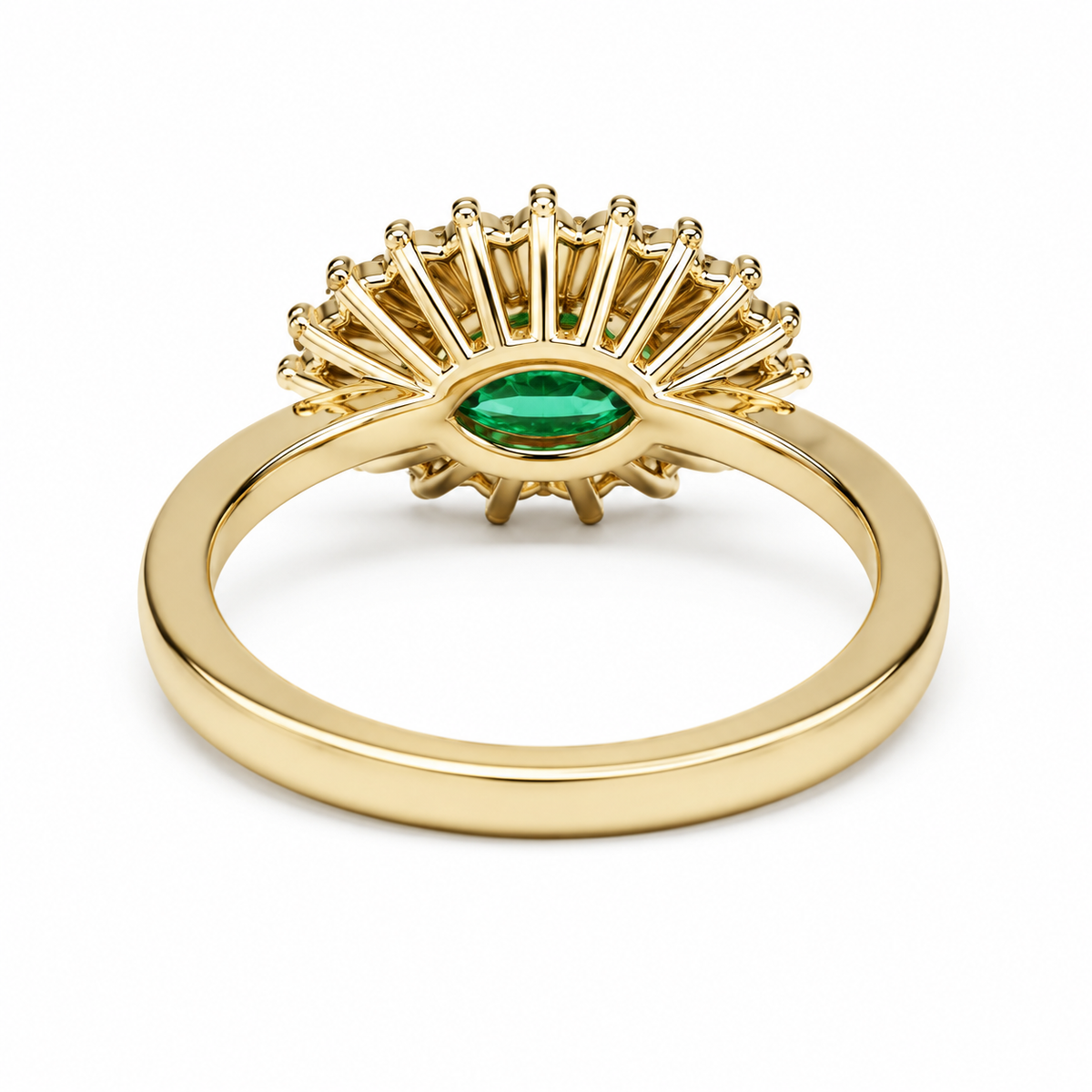 Evil Eye Ring Yellow Gold Marquis Cut Evil Eye Ring Women Unique Emerald East West Marquis Ring #7351