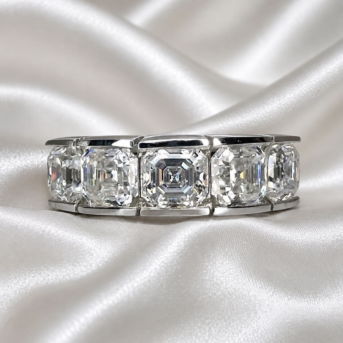 Lab grown diamond stacking wedding band, half eternity diamond matching wedding band solid gold, lab created diamond anniversary band
