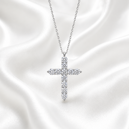 0.66 CTW Lab Grown Diamond Cross 14K Solid Gold , #8803
