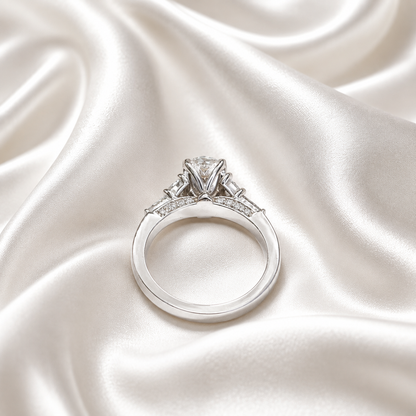 2.00 CT Oval Engagement Ring 14k Solid Gold , Lab Grown Diamond Engagement Ring , Oval Three Stone Lab Created Dimond Ring Ladies Diamond Ring #8543