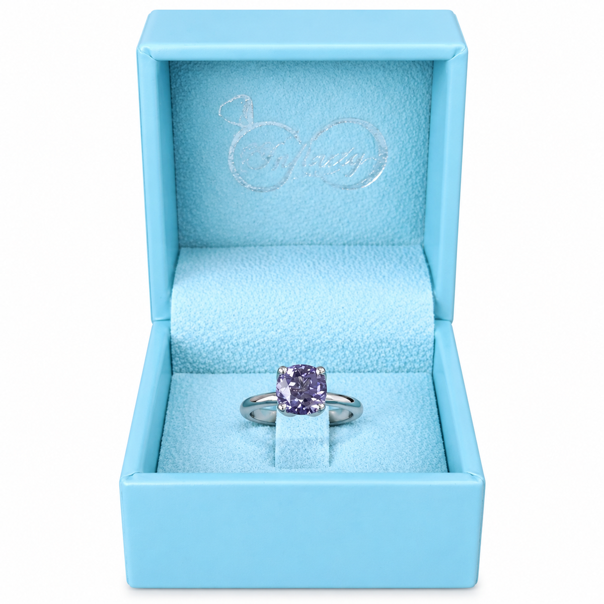 Round Alexandrite Engagement Ring, Alexandrite Ring, Solitaire Engagement Ring, June Birthstone Ring, Gift For Her, Simple Ring,  #5131