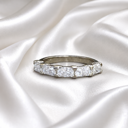 Lab grown diamond stacking wedding band, half eternity diamond matching wedding band solid gold, lab created diamond anniversary band