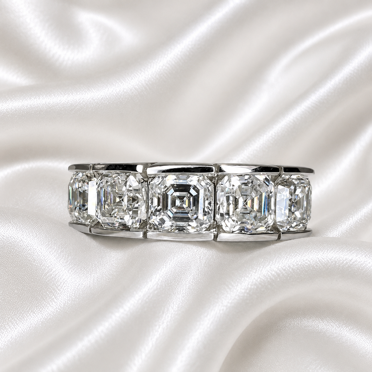 Lab grown diamond stacking wedding band, half eternity diamond matching wedding band solid gold, lab created diamond anniversary band