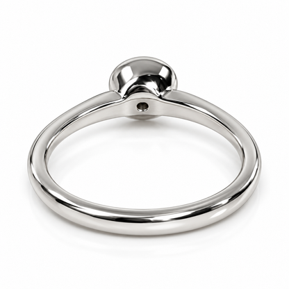Oval Green Sapphire Ring For Women 14k Solid White Gold, Bezel Set Sapphire Minimalist Ring, Thin Unique Green Sapphire Stacking Ring, #5842