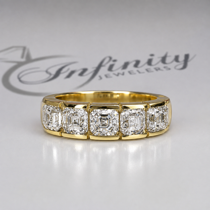 Lab grown diamond stacking wedding band, half eternity diamond matching wedding band solid gold, lab created diamond anniversary band