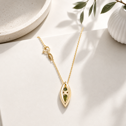 1.00 CTW Blue Sapphire Pear Shape Bezel Set Pendant Necklace 14K Solid Gold Dainty Layering Necklace Birthstone Jewerly #8830