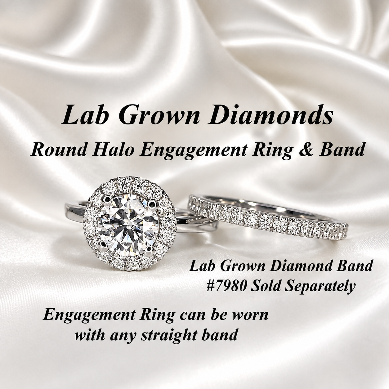 1.30 CTW Round lab grown diamond engagement ring 14k solid gold, round shaped halo lab grown cvd diamond ring Anniversary promise ring