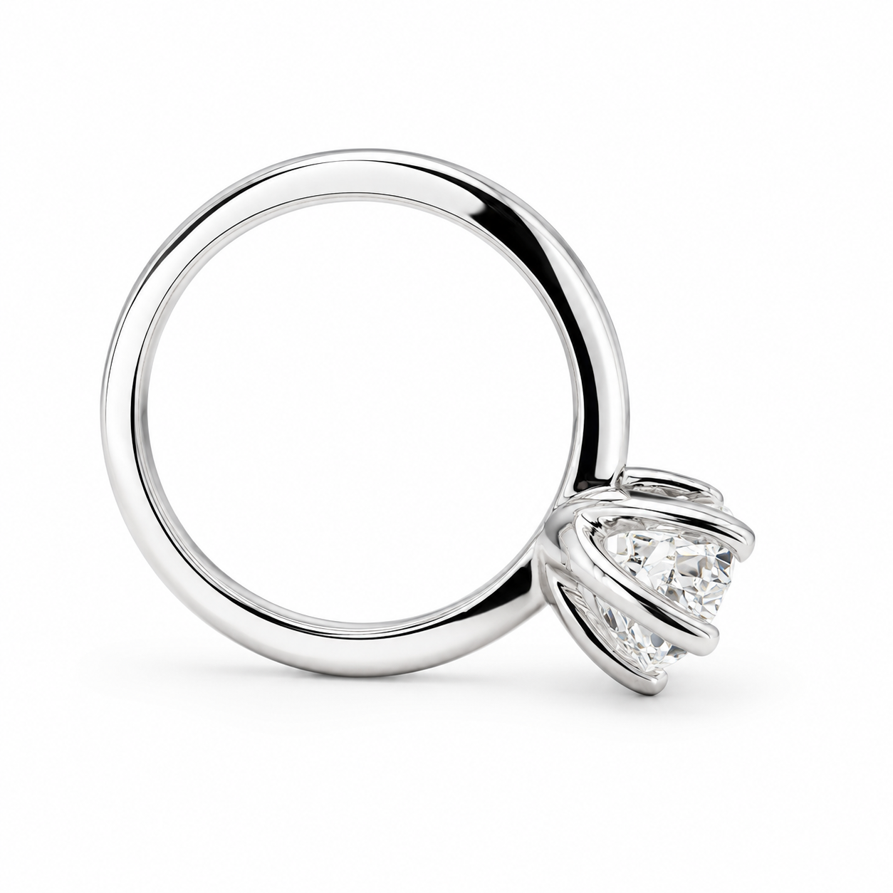 White Gold Pear Shaped Engagement Ring, Pear Cut Ring, Pear Solitaire Ring Moissanite Pear Ring Dainty Pear Cut Ring Pear Wedding Ring #7451