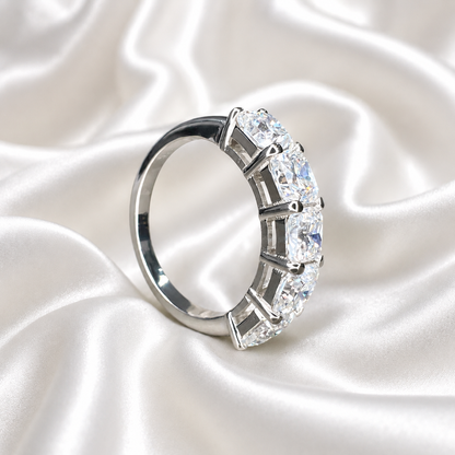 Lab grown diamond stacking wedding band, half eternity diamond matching wedding band solid gold, lab created diamond anniversary band