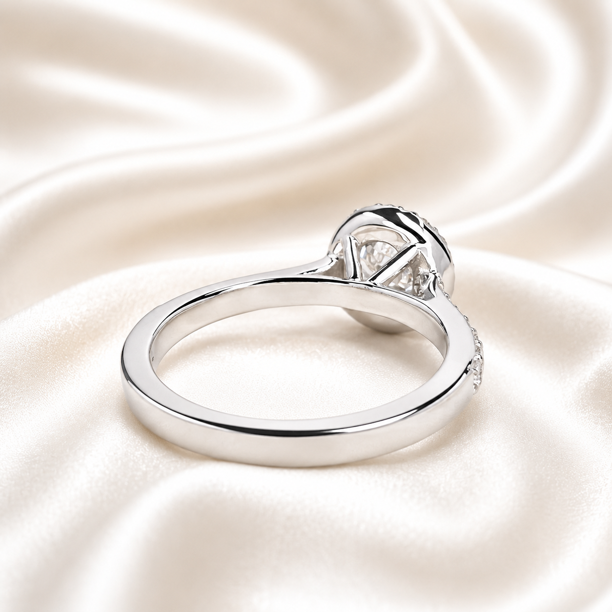 Lab grown diamond engagement ring 14k solid gold, round cut lab created cvd diamond ring, Certified lab grown diamond wedding rings