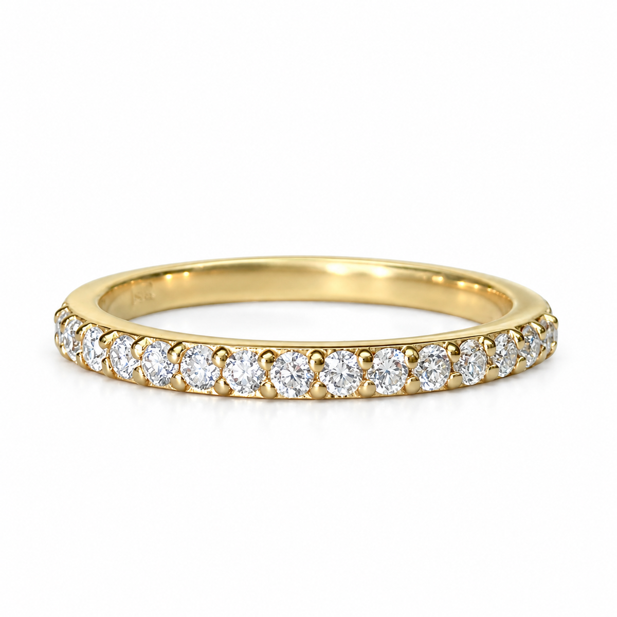 Diamond Wedding Band / Dainty Ring With Diamonds / Delicate Diamond Ring / 14k Yellow Gold / Diamond Stackable Band  / #6466 #6467