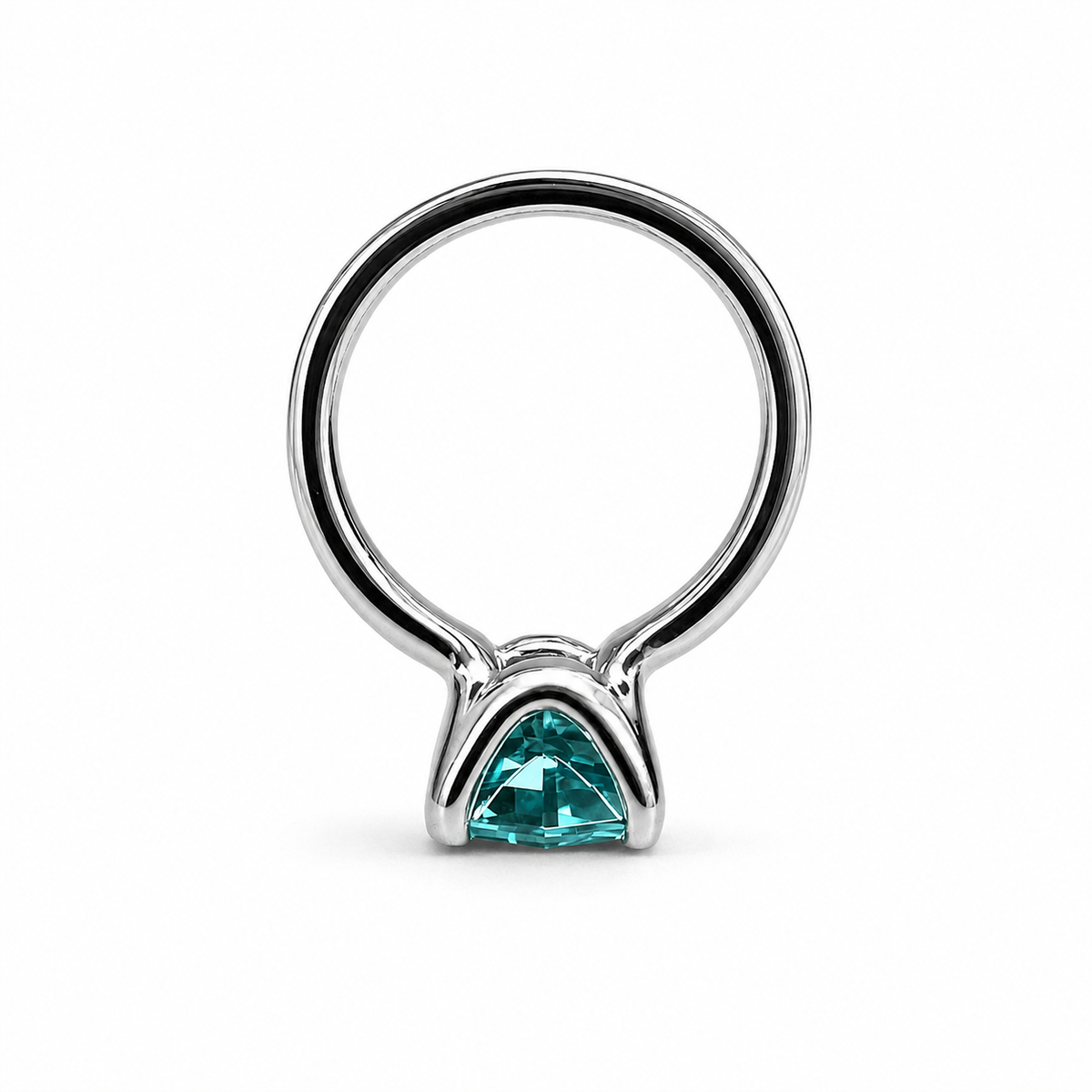 Paraiba Tourmaline Neon Blue Web Cut Engagement Ring 14K White Gold Unique Paraiba Web Cut Tourmaline Promise Wedding Anniversary Ring #7327