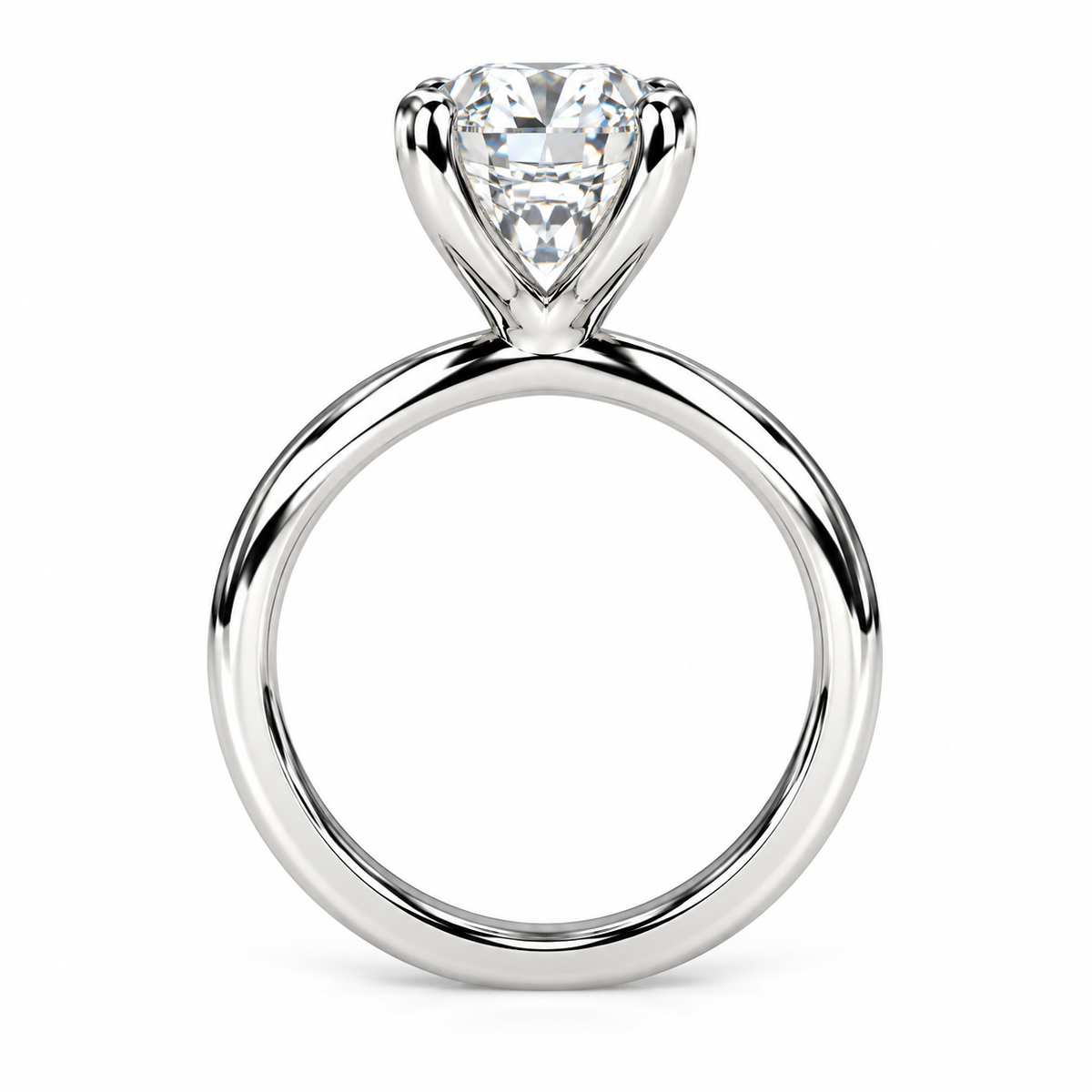 Moissanite solitaire engagement ring 14k solid gold, Emerald cut moissanite wedding ring, emerald moissanite handmade ring for women, #8103