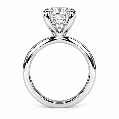 Moissanite solitaire engagement ring 14k solid gold, Emerald cut moissanite wedding ring, emerald moissanite handmade ring for women, #8103