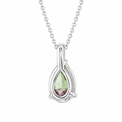 Pear Shape Blue Sapphire Pendant Necklace 14k Yellow Gold, Teardrop Sapphire Necklace, September Birthstone Necklace, Pear Necklace, #8821