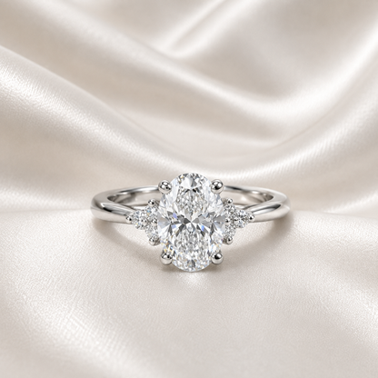 1 Carat Oval Lab Diamond Engagement Ring IGI Certified , Lab Grown Diamond Solitaire Solid Gold , Lab Grown Diamond Wedding Ring #8807