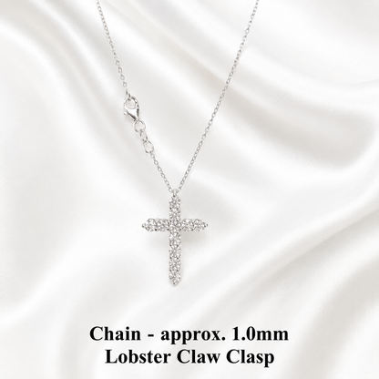 0.66 CTW Lab Grown Diamond Cross 14K Solid Gold , #8803