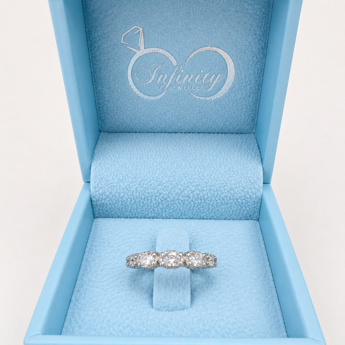 Lab Diamond Wedding Band , Unique Antique Marquis Lab Grown Diamond Stacking Band 14K Solid Gold , Half Eternity Cluster Diamond Ring #8832