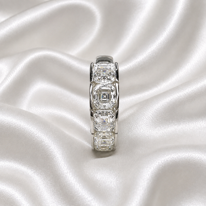 Lab grown diamond stacking wedding band, half eternity diamond matching wedding band solid gold, lab created diamond anniversary band