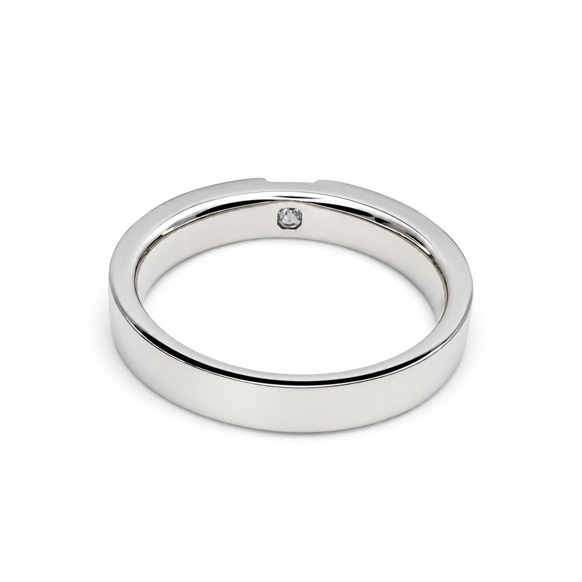 Men's Wedding Band, Men's Radiant Cut Moissanite Diamond Wedding Band  White Gold Matching Wedding Band Promise Ring Anniversary Ring  #7467