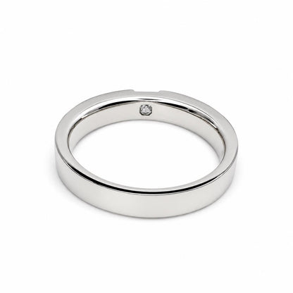 Men's Wedding Band, Men's Radiant Cut Moissanite Diamond Wedding Band  White Gold Matching Wedding Band Promise Ring Anniversary Ring  #7467