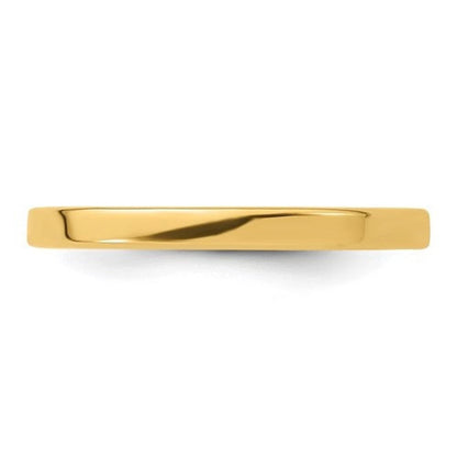 3mm Plain Gold Band 14k solid gold ring, thin gold band stacking gold band, thin gold wedding band 3mm gold ring gold stacking rings