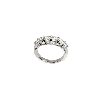1.25 CTW Lab Diamond Wedding Band 14K Solid Gold , Stacking Lab Created Diamond Ring #8336