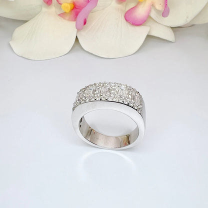 2.70 CTW Lab Grown Diamond Mens Wedding Band 14K Solid Gold #8492
