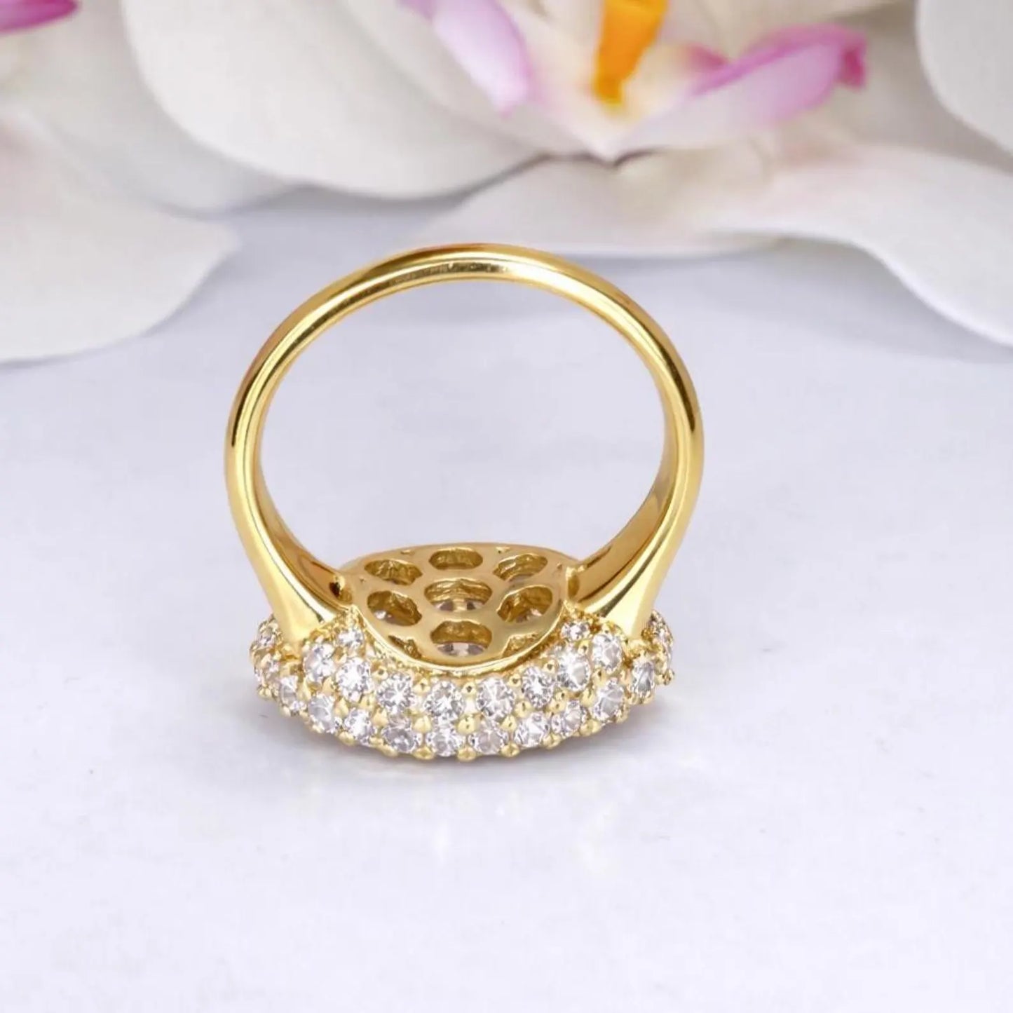 East West Marquis Cut Lab Grown Diamond Engagement Ring 14K Solid Gold , Unique Pinky Ring Lab Diamond #8851