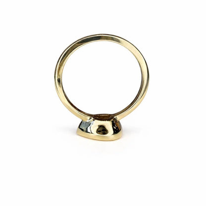 1.00 CTW Bezel Set Pear Shape Lab Grown Diamond 14K Solid Gold, East West Lab Diamond Pear Solitaire, #8874