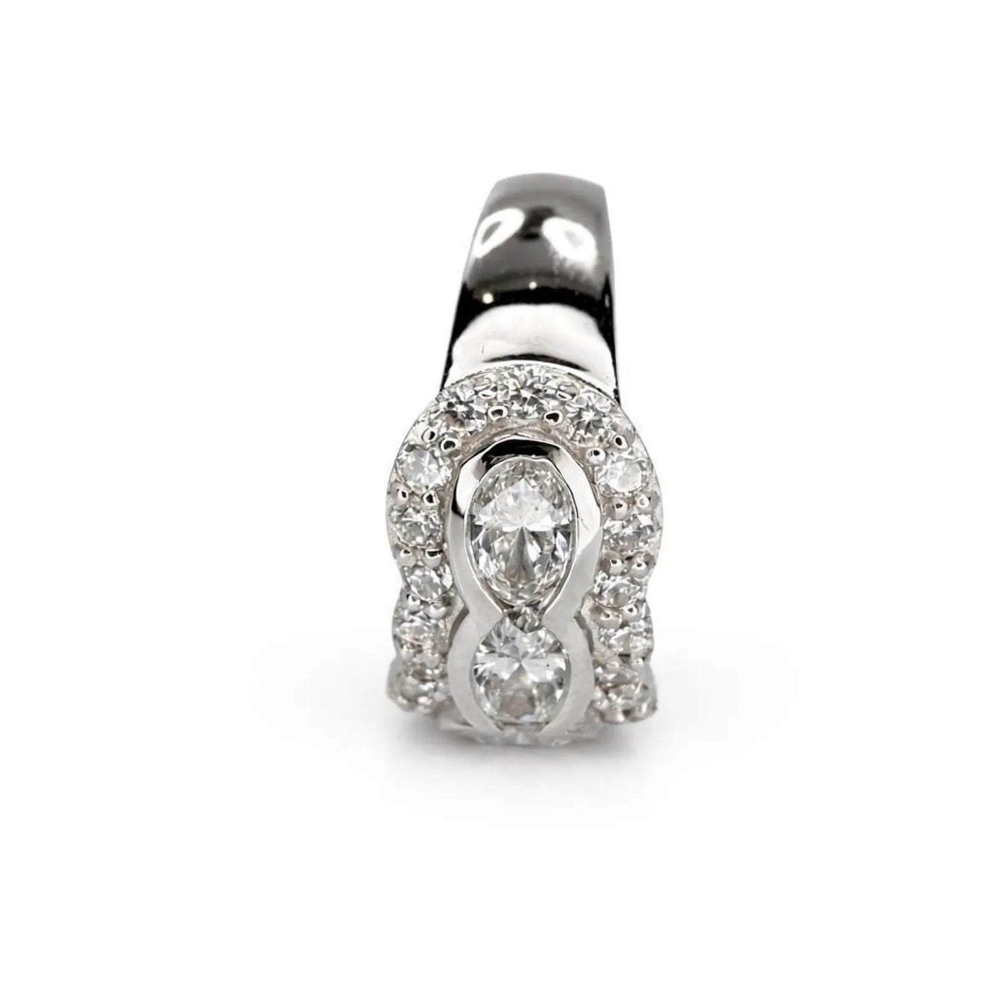 5 Stone Oval Lab Grown Diamond Anniversary Band 14K Solid Gold, East West Oval Lab Diamond Wedding Band #8930
