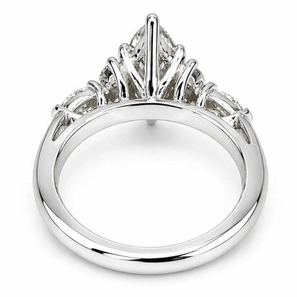 1.50 Carat Marquise Cut Lab Grown Diamond Engagement Ring 14K Dainty Marquis Lab Diamond Ring #8942