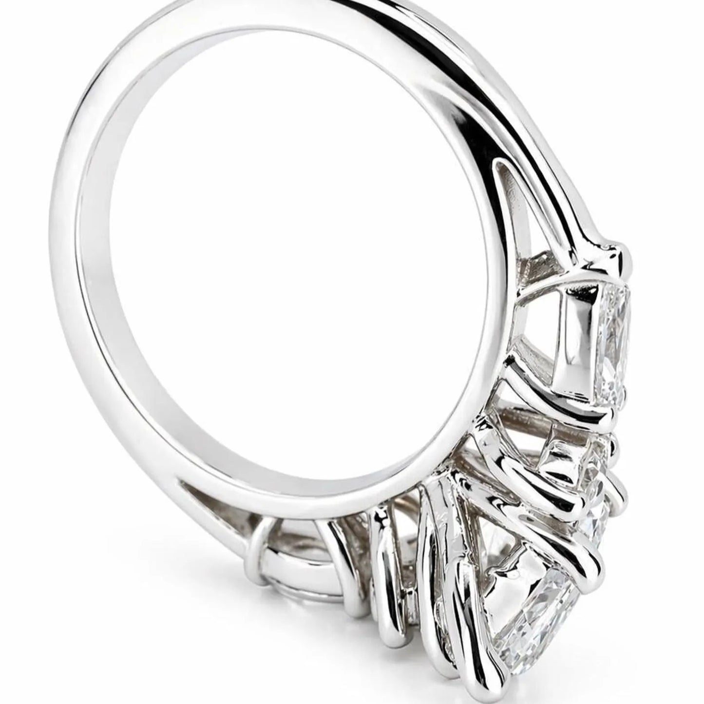 1.50 Carat Marquise Cut Lab Grown Diamond Engagement Ring 14K Dainty Marquis Lab Diamond Ring #8942