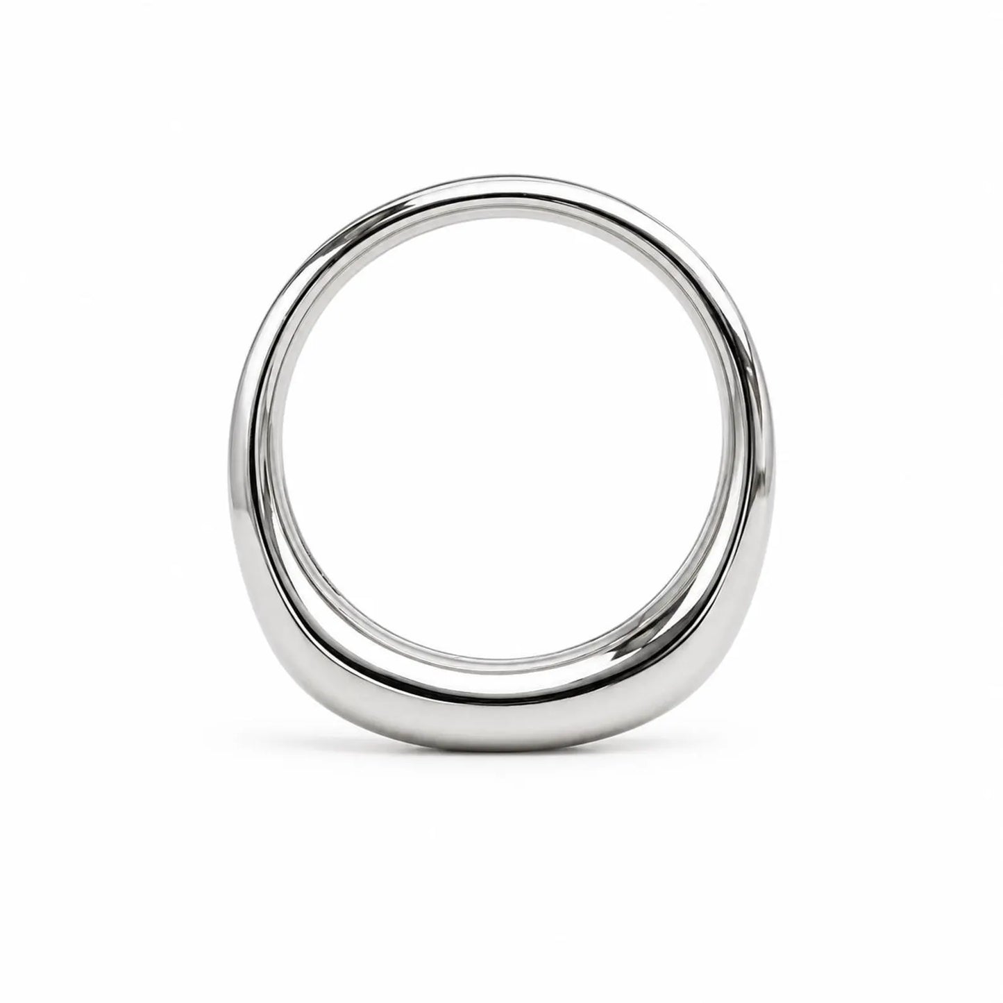 Mens Five Stone Moissanite Wedding Band 14K White Gold Radiant Cut Moissanite Band Ring For Men Unique Mens Promise Ring White Gold #7281