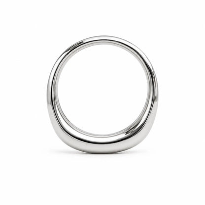 Mens Five Stone Moissanite Wedding Band 14K White Gold Radiant Cut Moissanite Band Ring For Men Unique Mens Promise Ring White Gold #7281